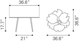Gingko Coffee Table Antique Brass