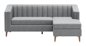Nantucket Reversible Sectional Dark Gray