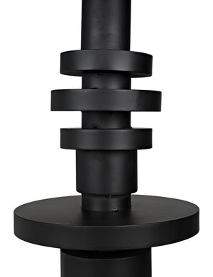 Wilton Floor Lamp with Shade - Black Metal