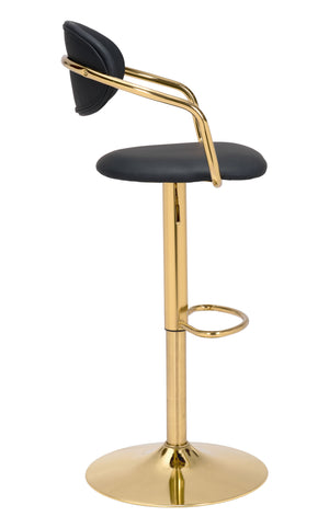 Gusto Bar Chair Black & Gold