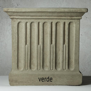 X-Large Cast Stone Cube Planter - Greystone (14 finishes available)