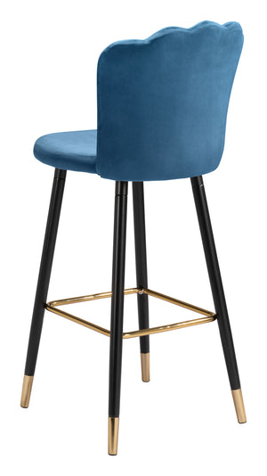 Zinclair Bar Chair Blue