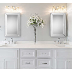 Elegant Frameless Beveled Mirror - Polystyrene