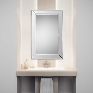 Elegant Frameless Beveled Mirror - Polystyrene