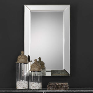 Elegant Frameless Beveled Mirror - Polystyrene