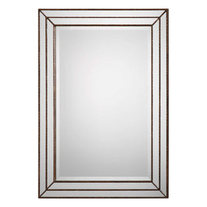 Grooved Framing Strips Mirror - Iron