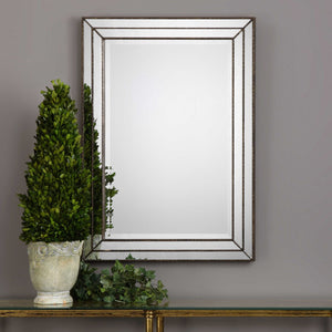 Grooved Framing Strips Mirror - Iron