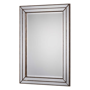 Grooved Framing Strips Mirror - Iron
