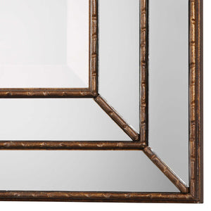 Grooved Framing Strips Mirror - Iron