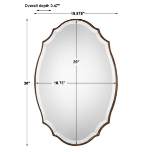 Rounded Edge Frame Mirror - Iron