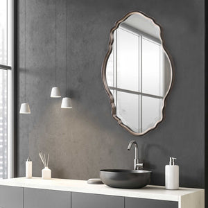 Graceful Curves Mirror - Iron