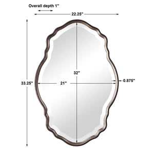 Graceful Curves Mirror - Iron