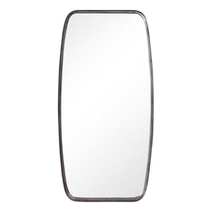 Metal Bank with Rounded Corners Mirror - Iron