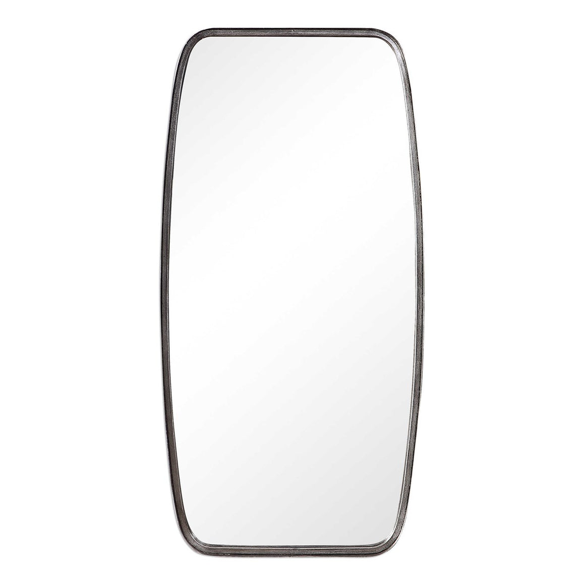 Metal Bank with Rounded Corners Mirror - Iron