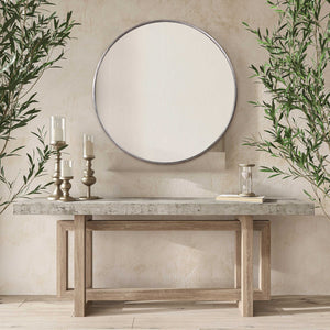 Antique Silver Mirror - Iron