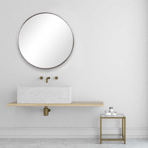 Antique Silver Mirror - Iron