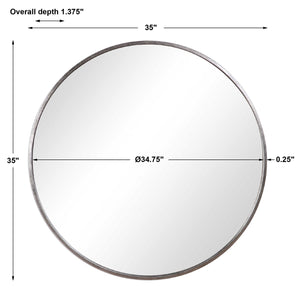 Antique Silver Mirror - Iron
