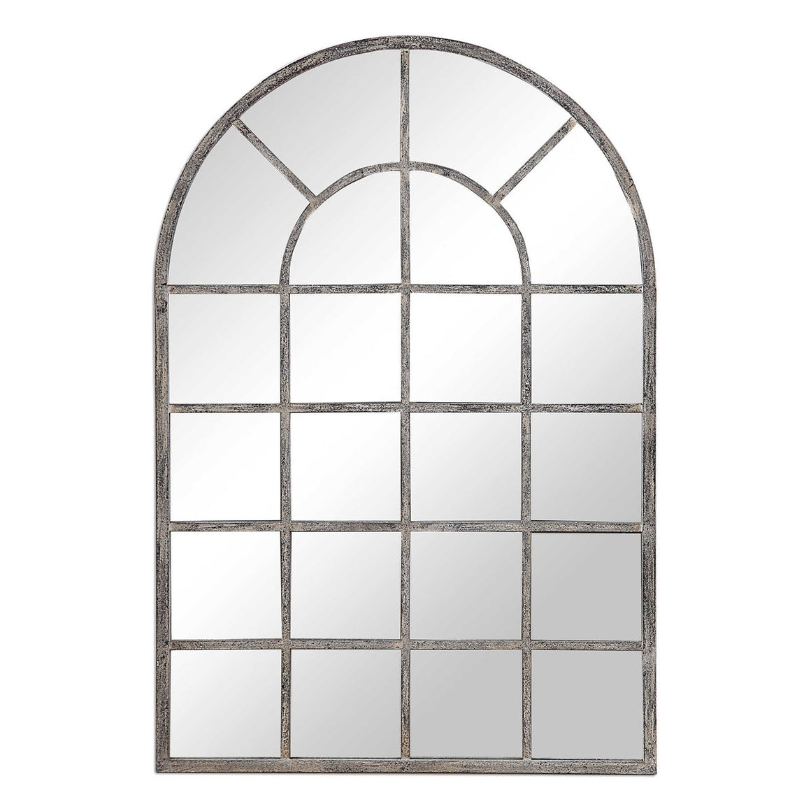 Antique Rustic Gray Mirror - Iron