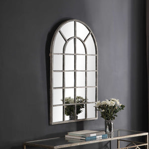 Antique Rustic Gray Mirror - Iron