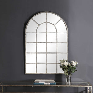 Antique Rustic Gray Mirror - Iron