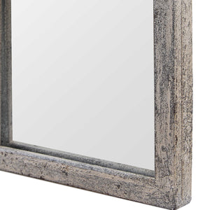 Antique Rustic Gray Mirror - Iron