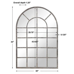 Antique Rustic Gray Mirror - Iron