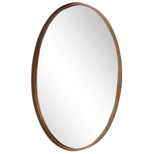Oval Frame in Gold Leaf Mirror - Iron