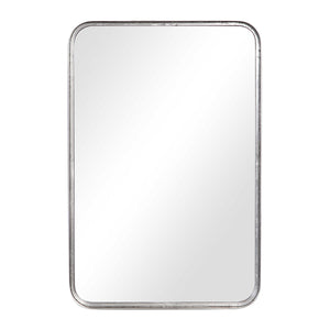 Burnished Silver Leaf Mirror - Iron