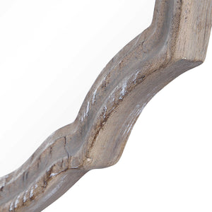 Mirror - Light Ivory in Natural Wood