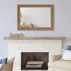 Rectangular Rattan Mirror