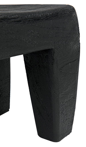 Sumo Stool, Black Burnt