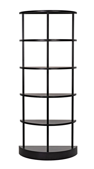 Spago Bookcase, Black Metal