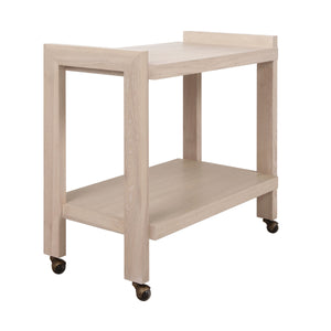 Rockwell Bar Cart in Light Cerused Oak