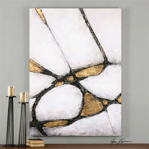 Wall Art - Abstract Wall Art — Gold & Black