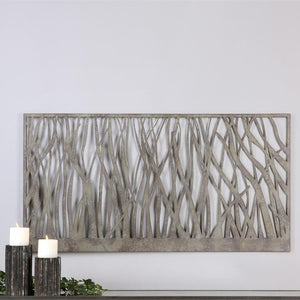 Wall Art - Prairie Metal Wall Art — Green & Grey