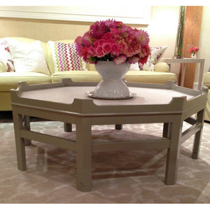 Westport Octagon Lacquer Coffee Table – Black (Additional Colors Available)