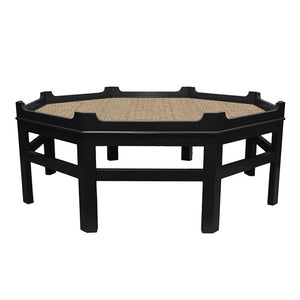 Westport Octagon Lacquer Coffee Table – Black (Additional Colors Available)