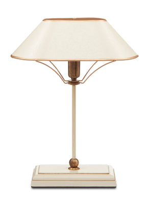 Currey and Company Daphne Table Lamp - Ivory/Antique Brass/Gold