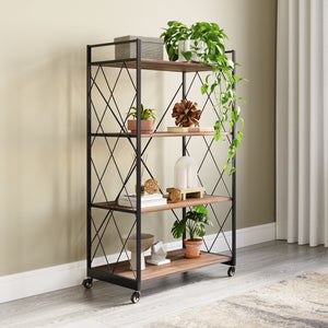 Romania Shelf Walnut & Black