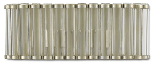 Warwick Wall Sconce - Contemporary Silver Leaf/Clear