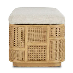 Anisa Natural Parchment Storage Bench