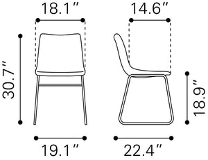 Smart Dining Chair (Set of 2) Black