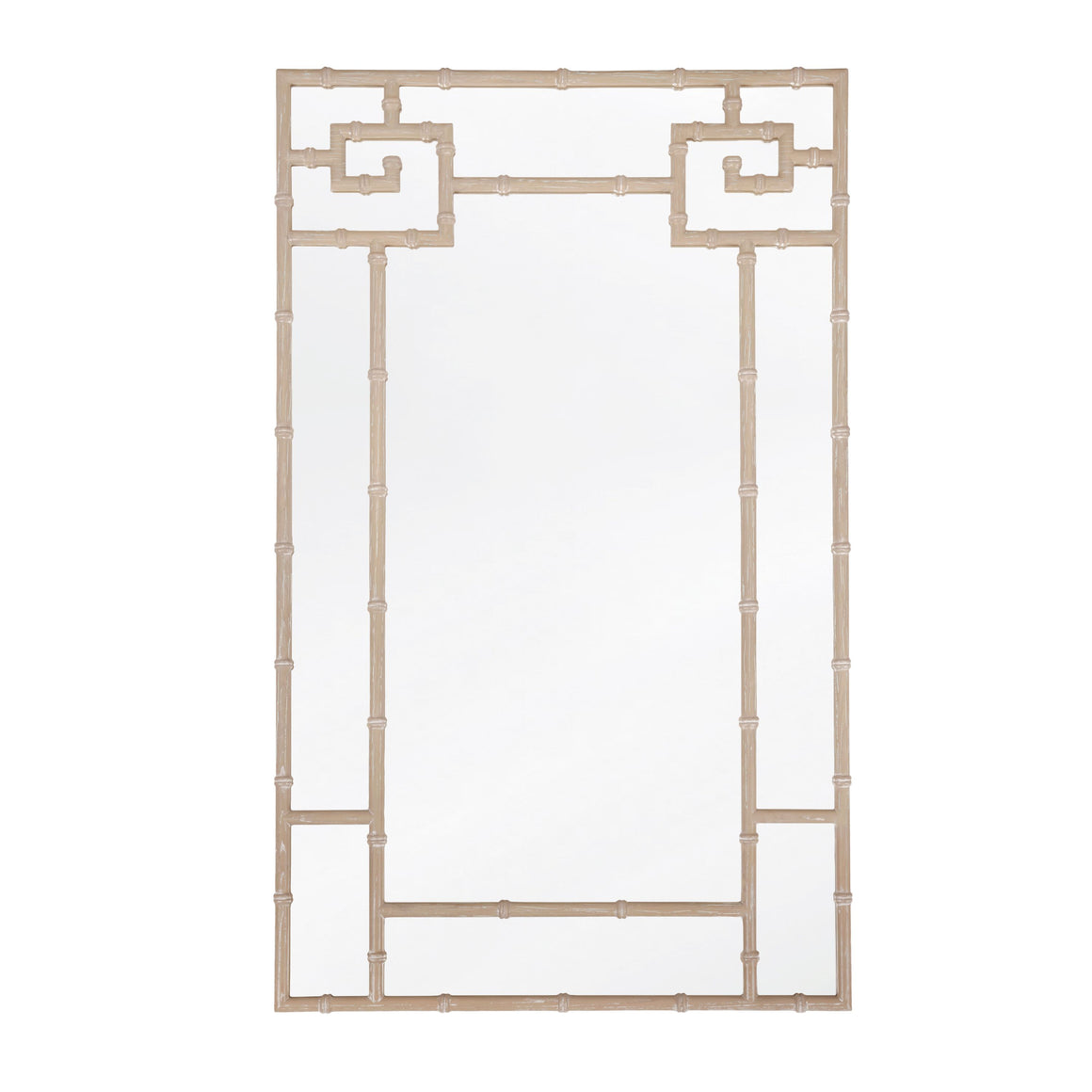 Tessa Cerused Oak Bamboo Mirror