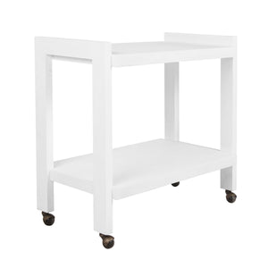 Rockwell Bar Cart in White Washed Oak