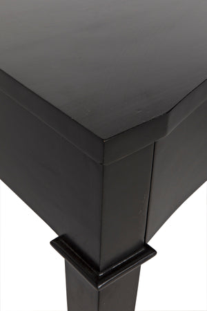 Curba Desk - Hand Rubbed Black