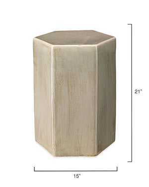 Large Porto Hexagonal Accent Table – Pistachio