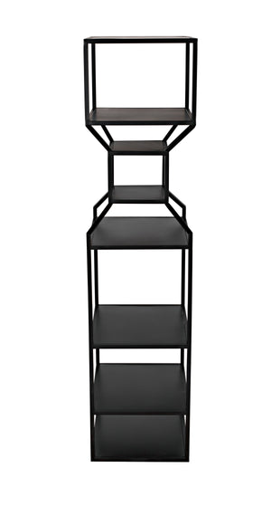 Downtown A Bookcase, Black Metal