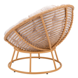 Paz Accent Chair Beige & Natural