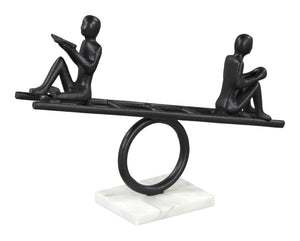 Teeter Table Art Black & White