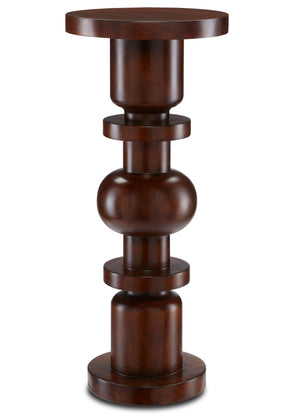 Sasha Walnut Drinks Table - Dark Walnut